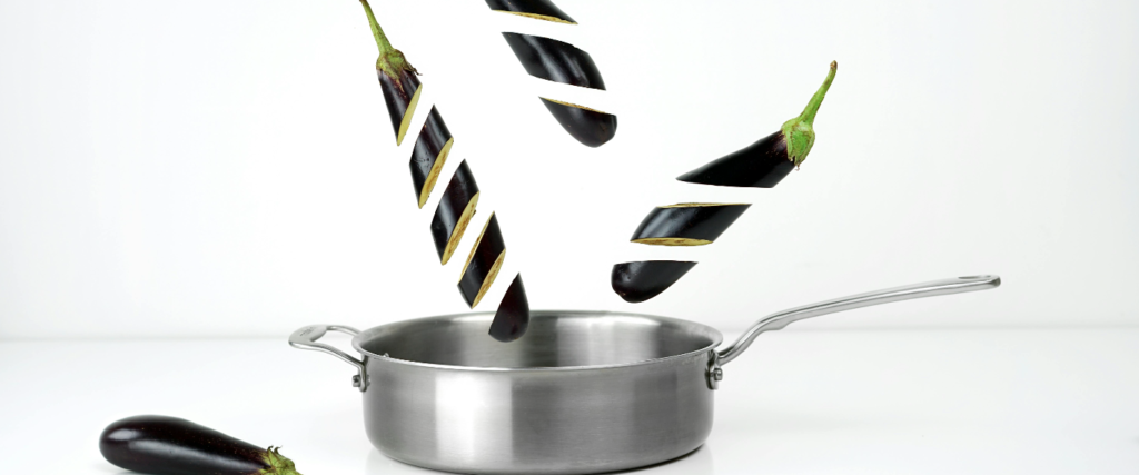 berengenas a la olla banner berengenas cortadas con mandolina de cocina electrica futuro